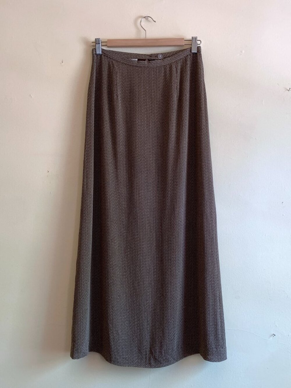 Vintage Kazu Column Maxi Skirt Abstract Geometric Size S